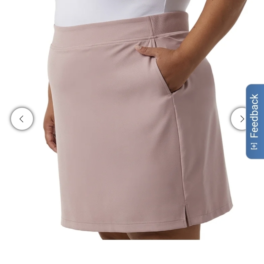 32 Degrees Cool Pink Skort Dusty Rose Golf Active Skirt/Shorts Plus Size XXL NWT - Picture 2 of 12